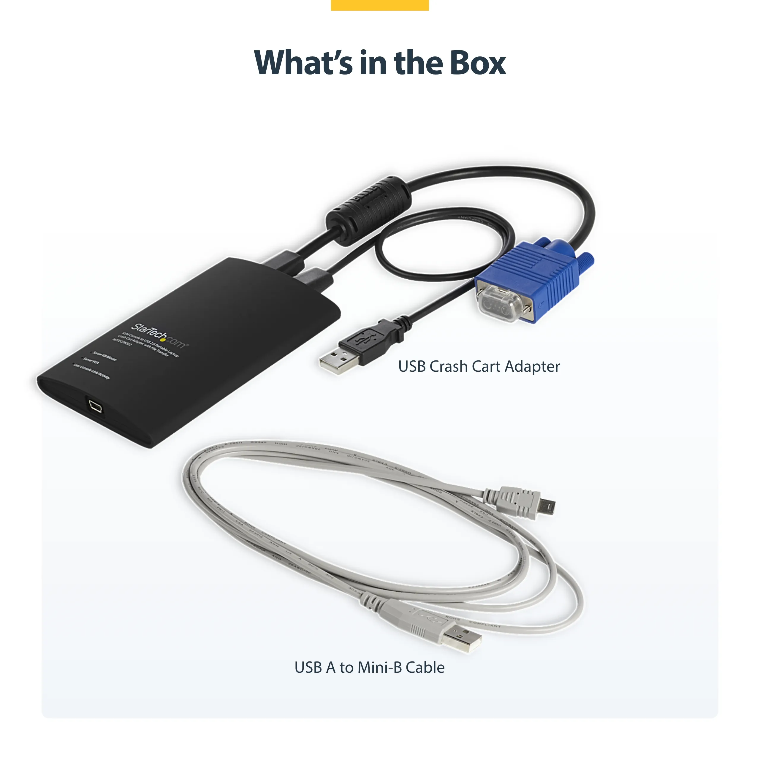 KVM Portable Crash Cart w/File Transfer