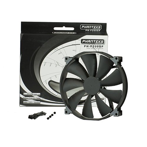 Phanteks PH-F200SP Premium Case Fan - Black 200mm