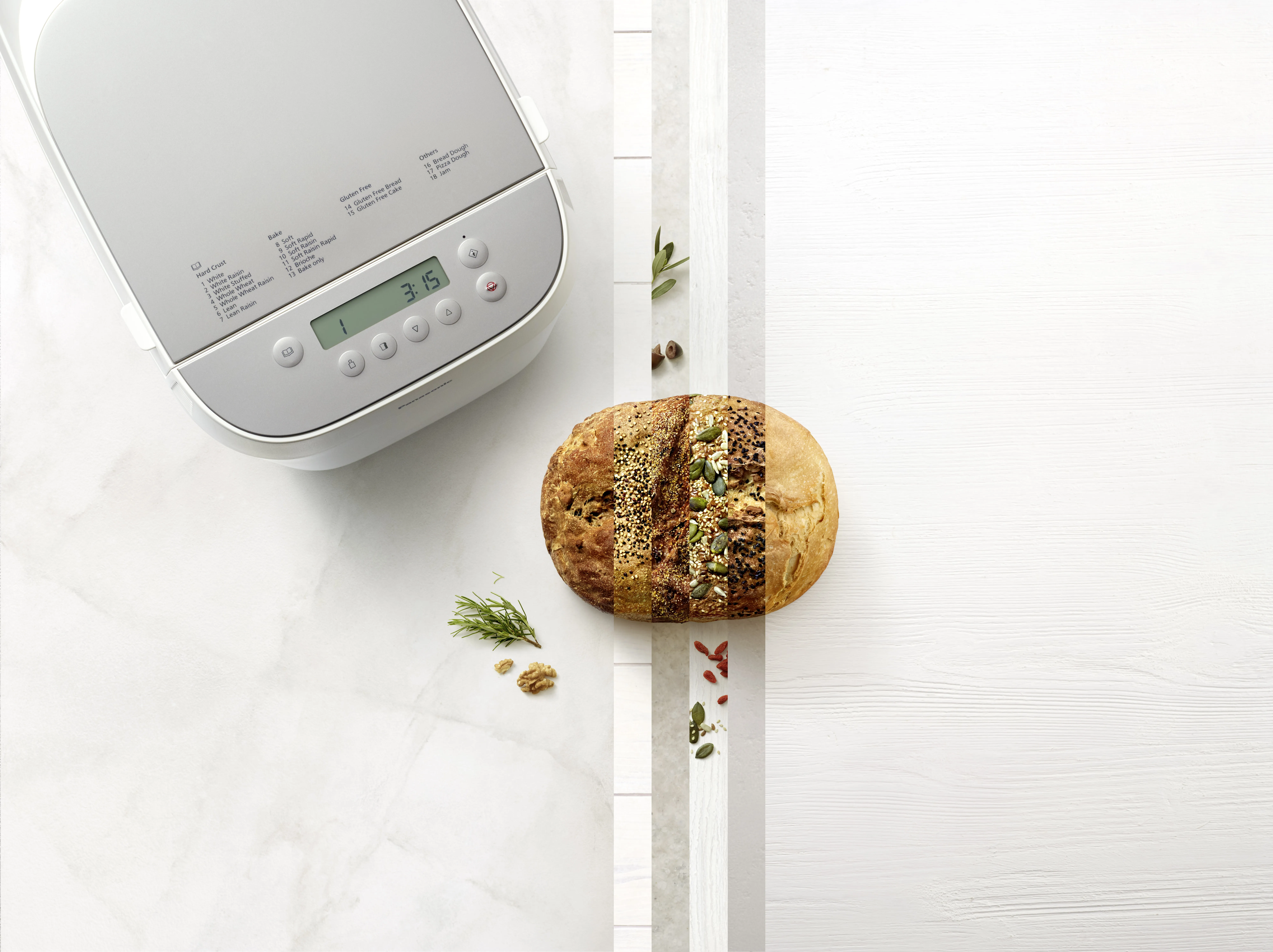 Panasonic Croustina - bakmaskin, Vit