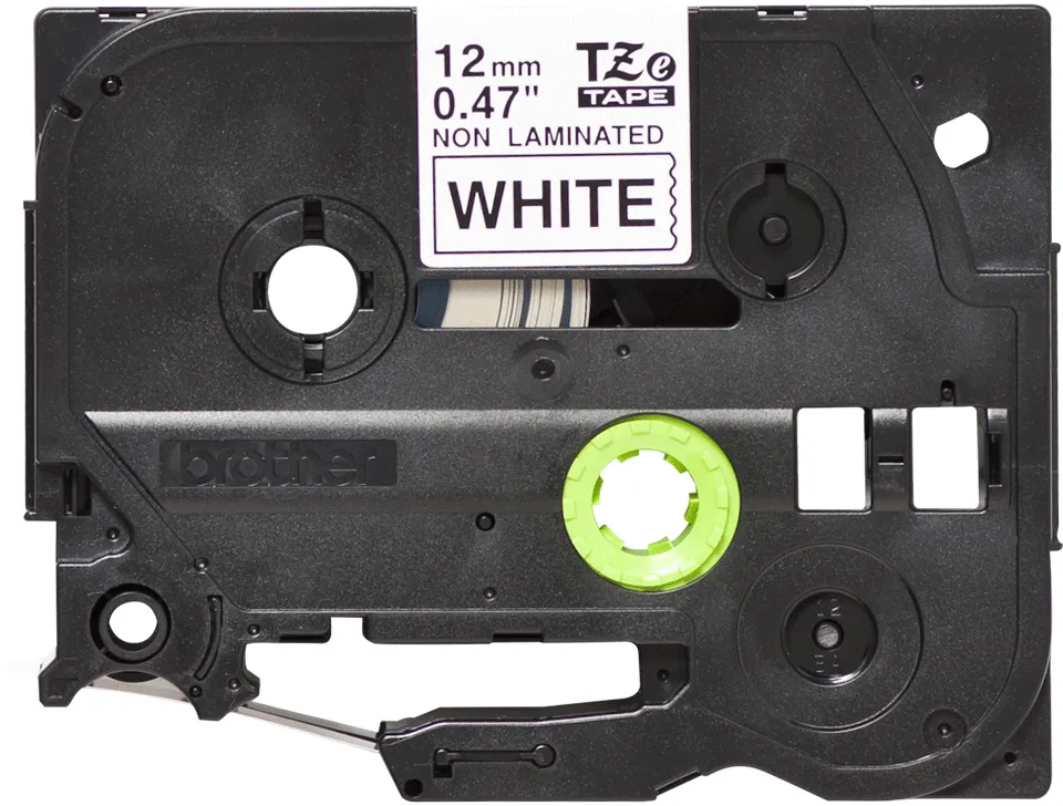 BROTHER TZEN231 labelcassette 12mm 8m white black for P-touch 200 300 500 1200series