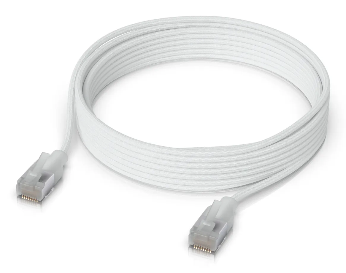 Ubiquity Cat6a RJ45 5m -verkkokaapeli, Translucent White