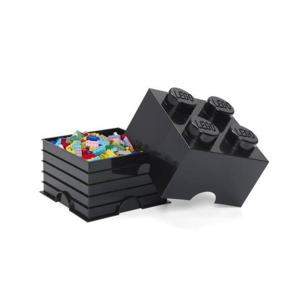 Room Copenhagen LEGO Storage Brick 4 black - RC40031733