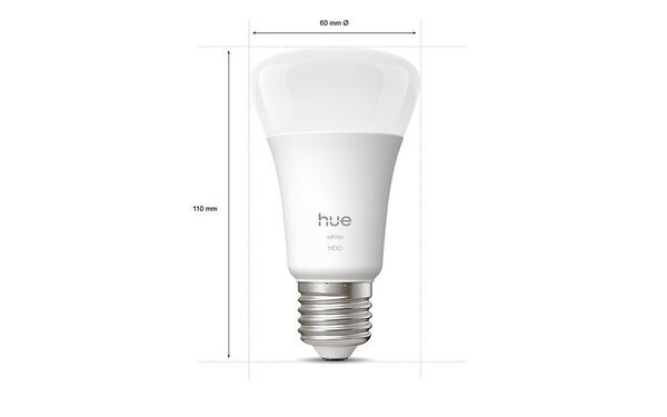 Philips Hue LED smart lamp, White, E27