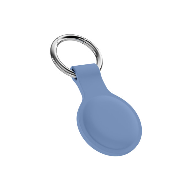 Epico Silicone Full Back Case | AirTag (1.-2. gen) | Grey| Robust Metal Ring