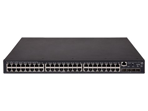 HP Networking 5130-48G-PoE+-4SFP+ EI (PoE budget 370W) (Comware OS 7) Switch (JG937A) 24x RJ-45 10/100/1000T + ports 4x SFP+ fixed 1000/10000 SFP+ ports advance