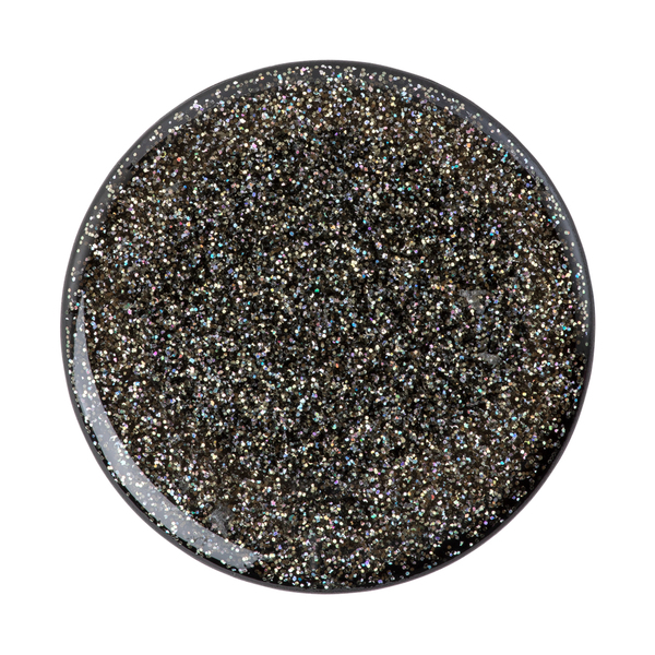 POPSOCKETS Glitter Black Avtagbart Grip med St&auml;llfunktion Premium