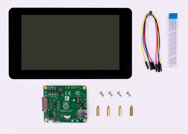 Raspberry Pi official 7&quot; LCD-touchscreen, 800x480, kapacativ, black