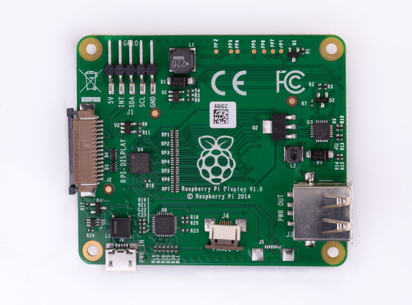 Raspberry Pi official 7&quot; LCD-touchscreen, 800x480, kapacativ, black