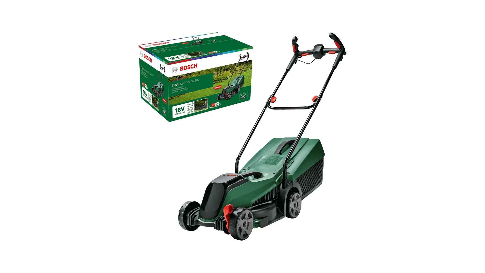 Bosch City Mower 18V-32 solo - batteridriven gr&auml;sklippare