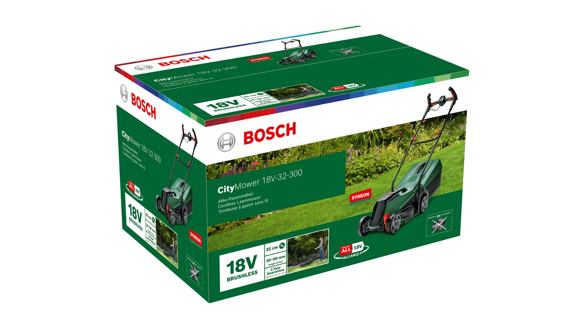 Bosch City Mower 18V-32 solo - batteridriven gr&auml;sklippare