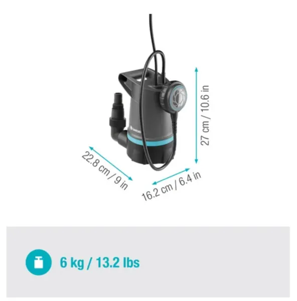 Gardena 20000 Basic - dränkbar pump för klart vatten