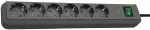 Brennenstuhl Eco-Line 13.500A power strip, 6 sockets, anthracite, 1.5m, H05VV-F 3G1.5
