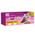 Whiskas Junior Poultry in Jelly, Wet food for cats, Kitten, 40 x 85g
