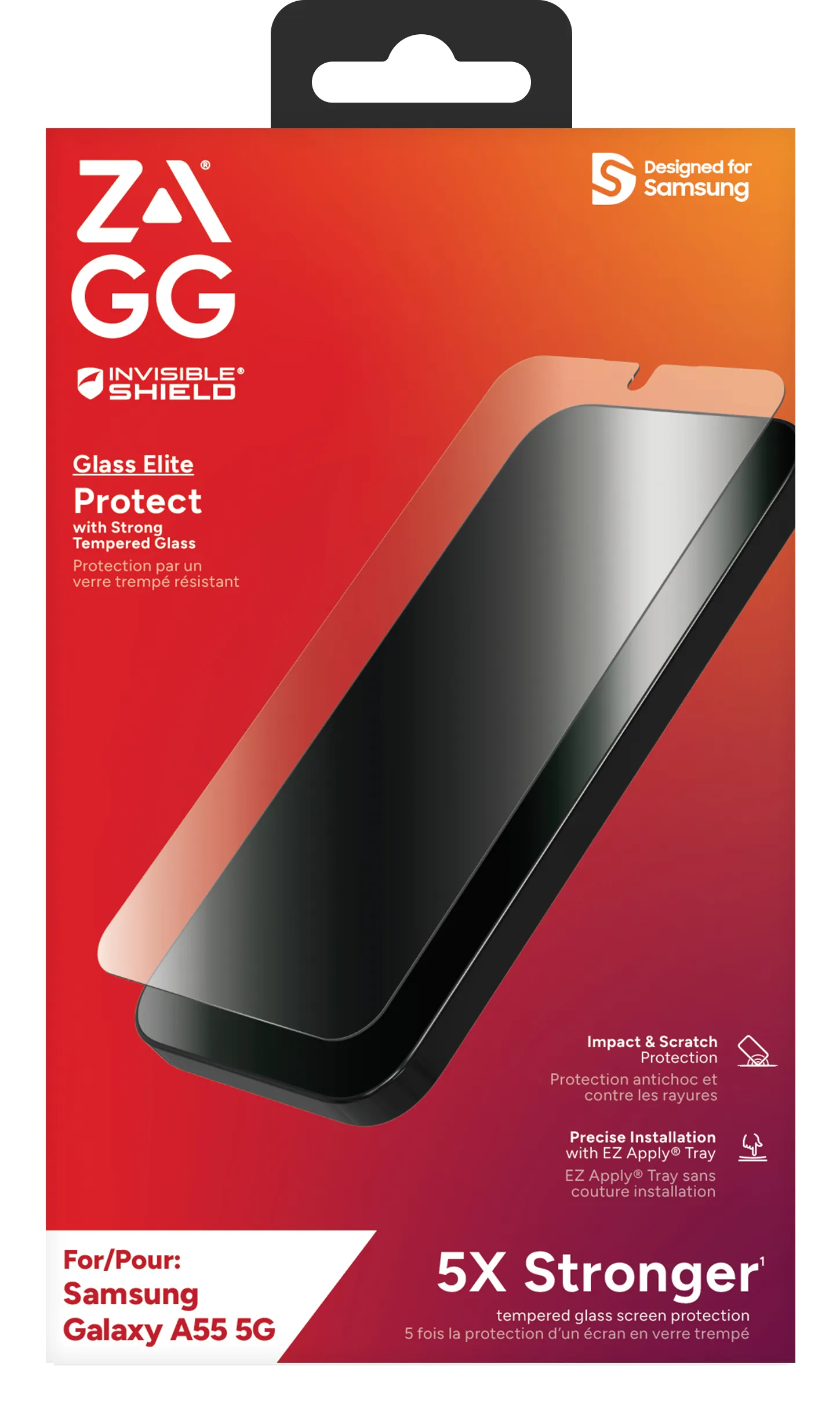 Zagg InvisibleShield Glass Elite Galaxy A55 - skärmskydd