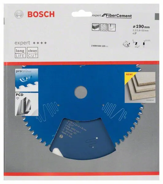 Bosch Powertools circular saw blade Expert for Fiber Cement H 190x30-4 - 2608644125