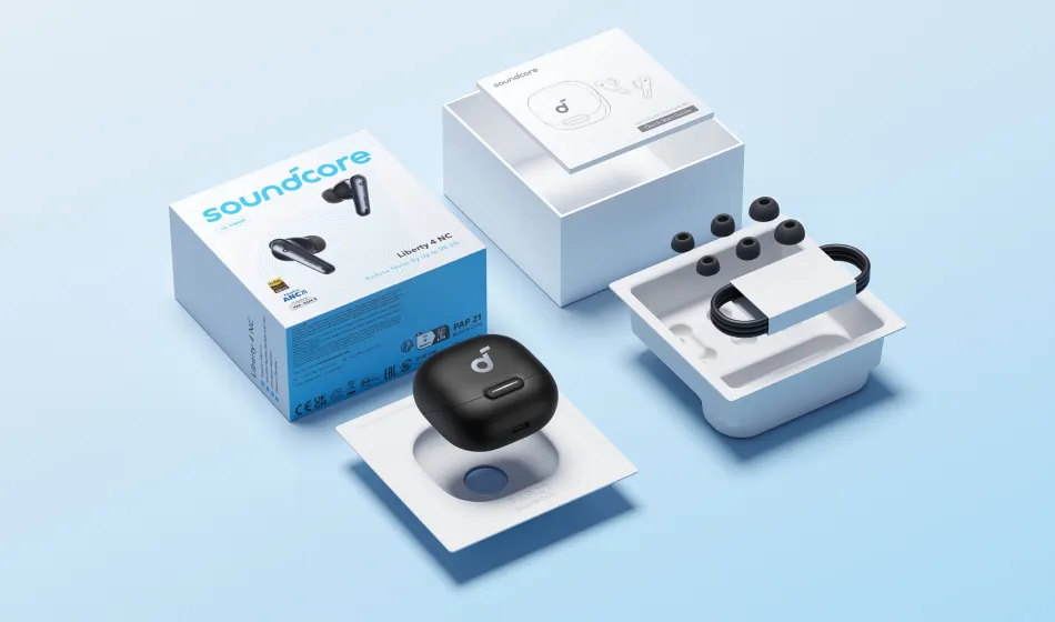 Anker Soundcore Liberty 4 NC -langattomat nappikuulokkeet, musta