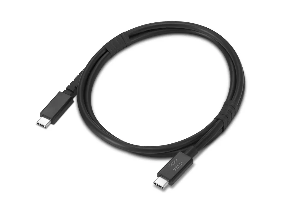 Lenovo USB4 USB-C -kaapeli, 240 W, 1 m, musta