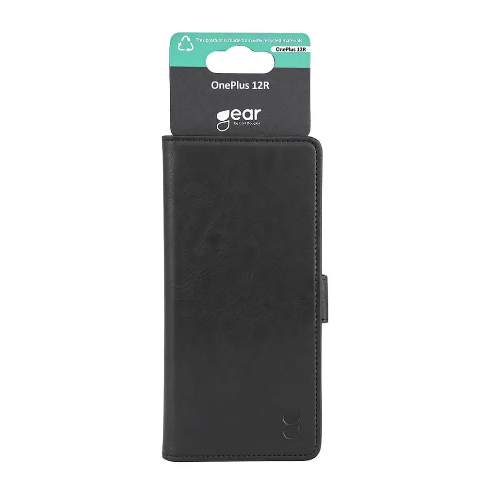 GEAR Wallet, OnePlus 12R - plånboksfodral, Svart