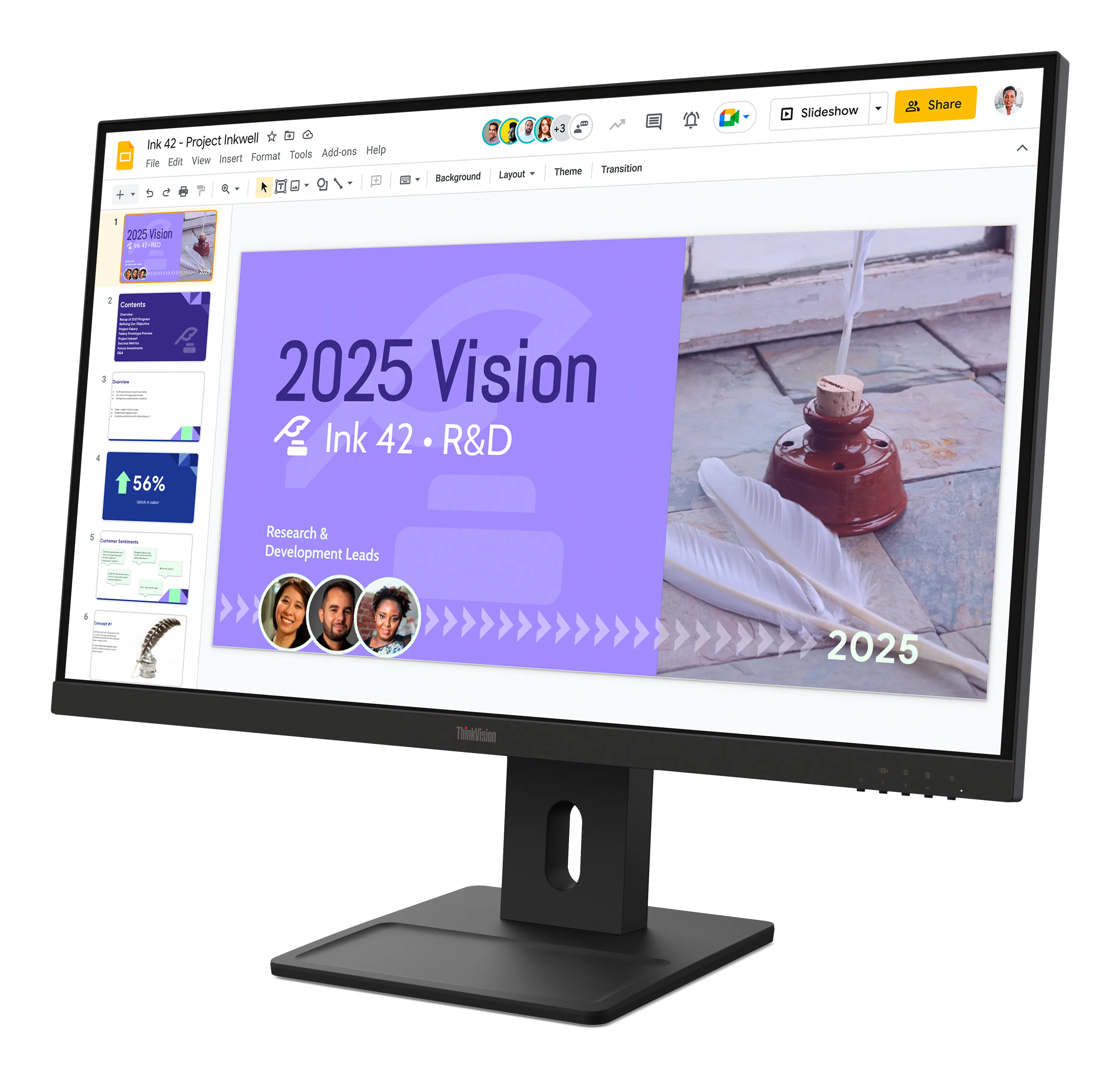 Lenovo ThinkVision E27Q-40 27" QHD, IPS sk&auml;rm