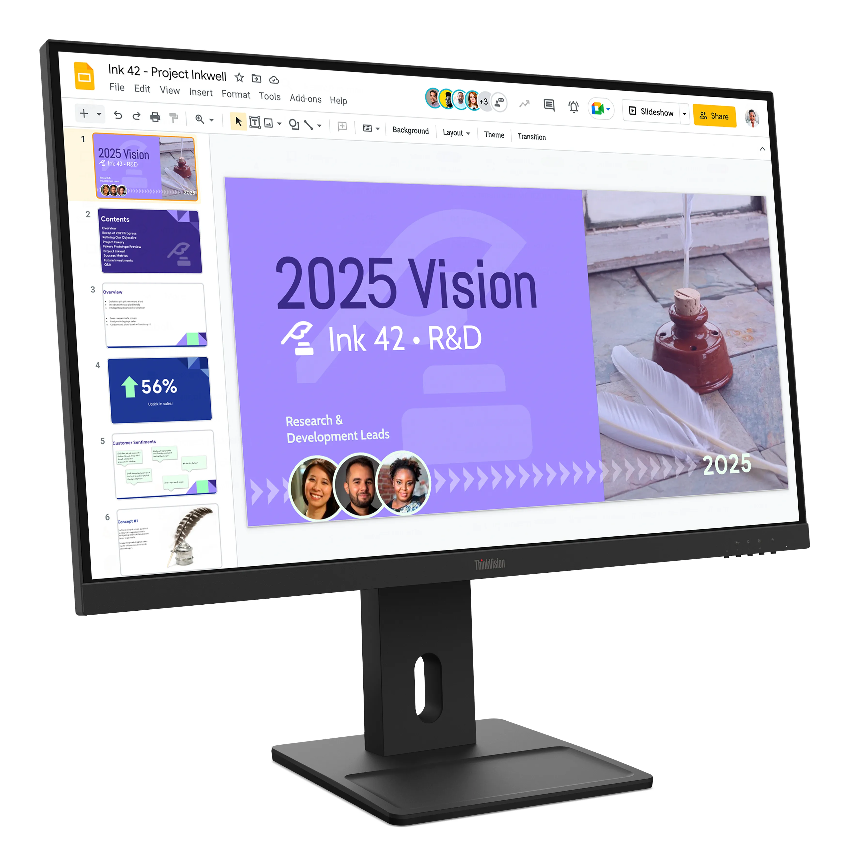 Lenovo ThinkVision E27Q-40 27" QHD, IPS sk&auml;rm