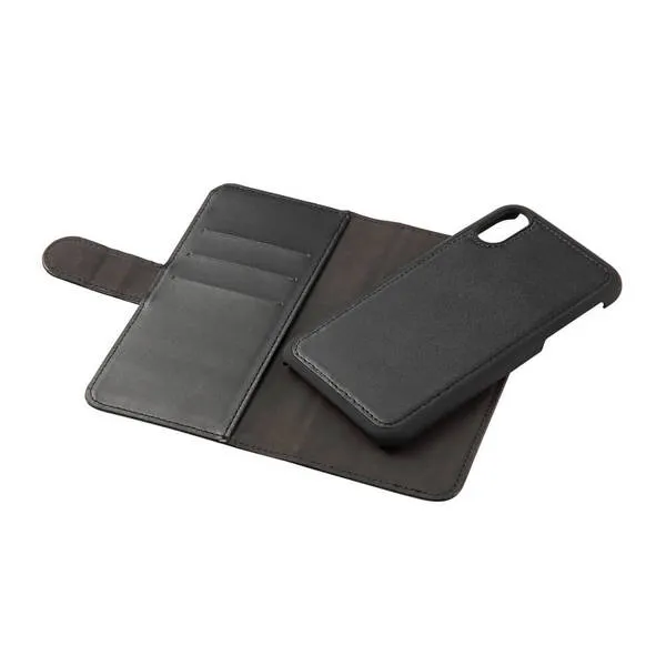 GEAR Wallet, iPhone Xs Max - 2-in-1 Wallet Case, Black
