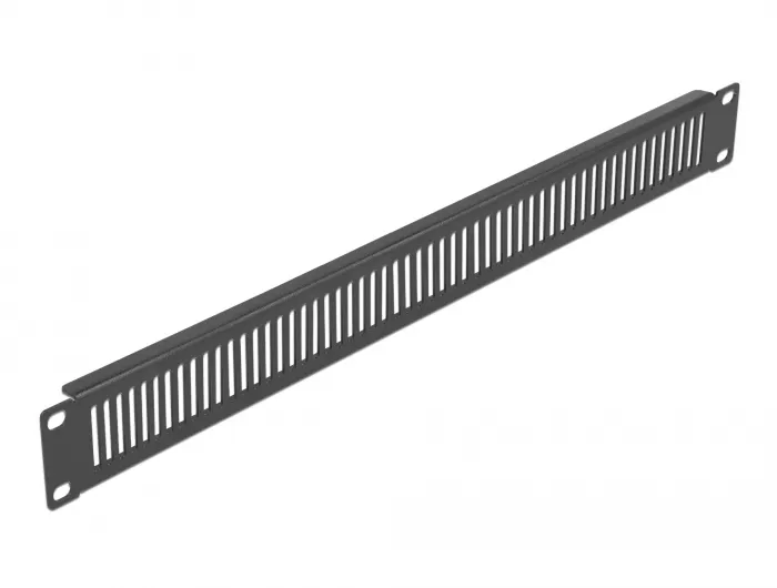 Delock 19? Network Cabinet Panel with ventilation slots vertical 1U bl
