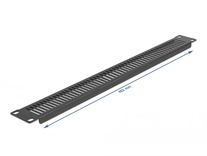 Delock 19? Network Cabinet Panel with ventilation slots vertical 1U bl