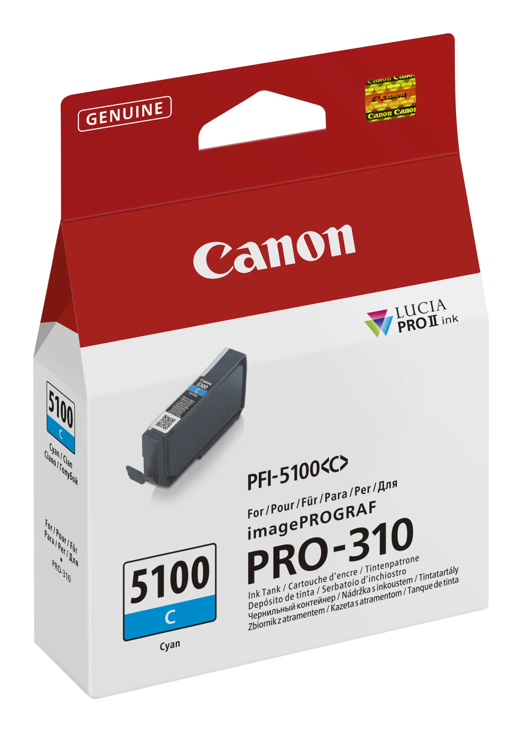 Canon PFI-5100 bl&auml;ckpatron, 14.4 ml, cyan