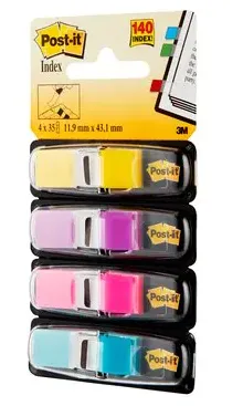 Post-it Index tabs 11,9x43,1 ass. neon (4)