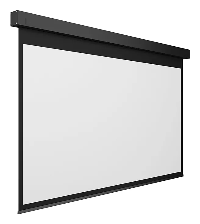 Multibrackets M Motorized Projection Screen Black Edition - Heijastusn&auml;ytt&ouml; - kattoon asennettava - moottoroitu - 77 tuuma (196 cm) - 16:9 - Matte White - musta