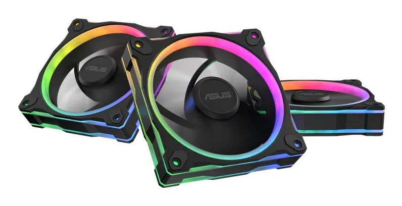 Asus Prime MR120 ARGB Reverse 120mm - case fan, Black, 3 pcs