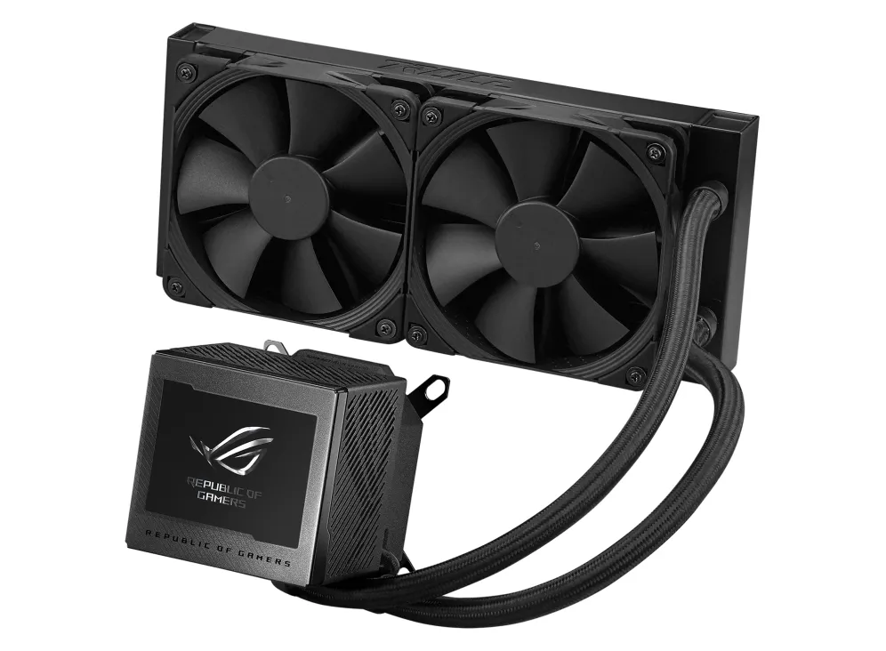 ASUS ROG RYUJIN III 240 AiO CPU Water Cooler w. 3.5&quot;&quot; LCD, 2x Noctua iPPC 2000 PWM 120mm (AM5 comp.)