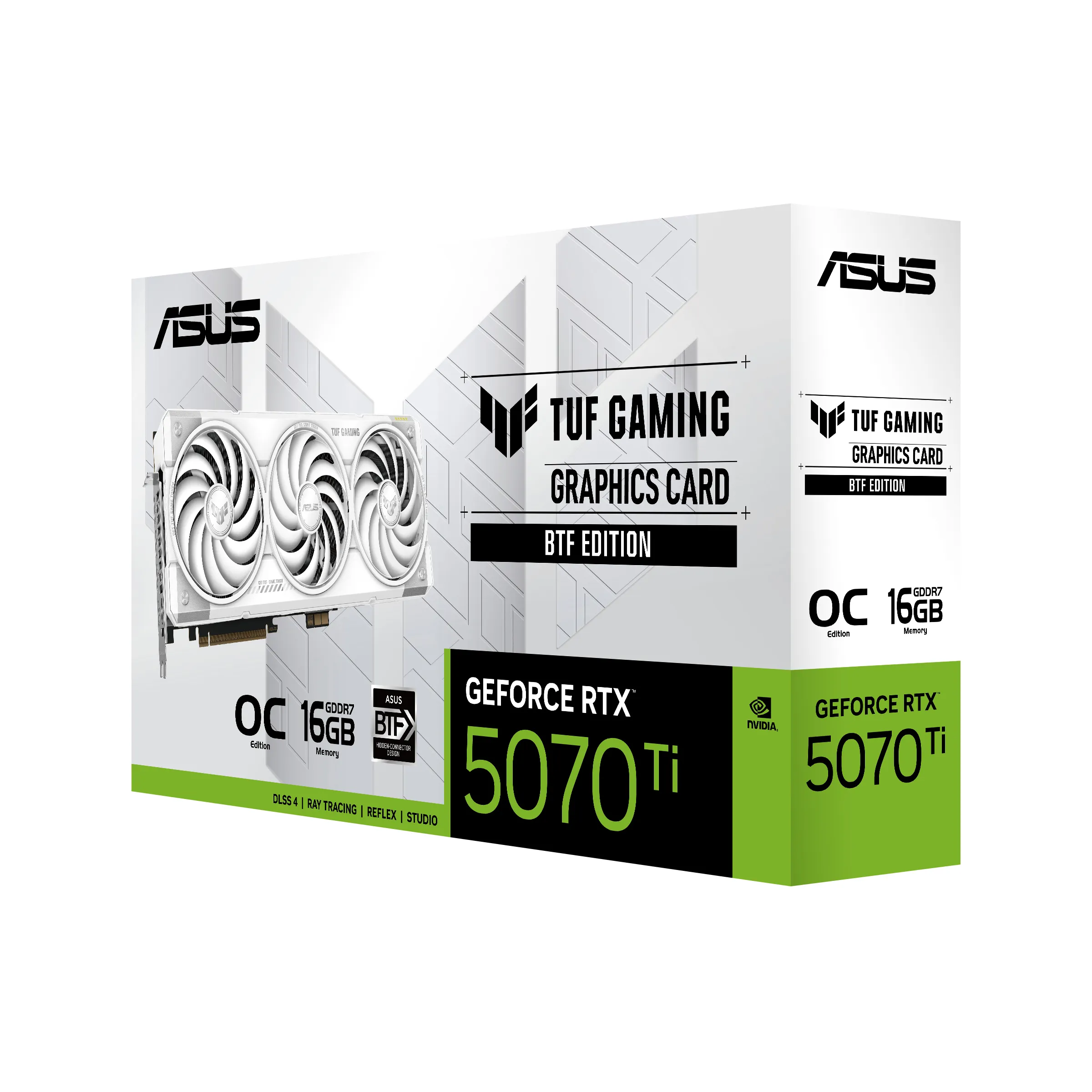 Asus GeForce RTX 5070 Ti TUF OC Gaming White BTF Edition 16GB - Graphics card