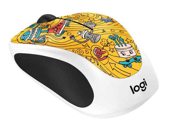 Logitech M238 Doodle Collection - wireless mouse, Go-Go Gold