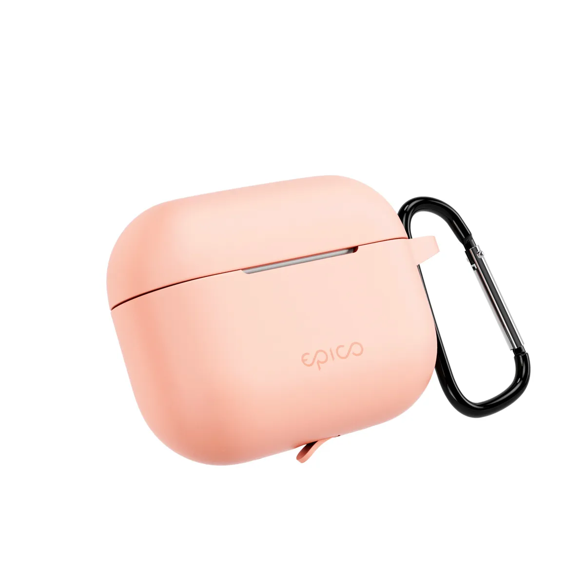Epico Silicone | Cover AirPods Pro 3 | Pink | Secure Carabiner