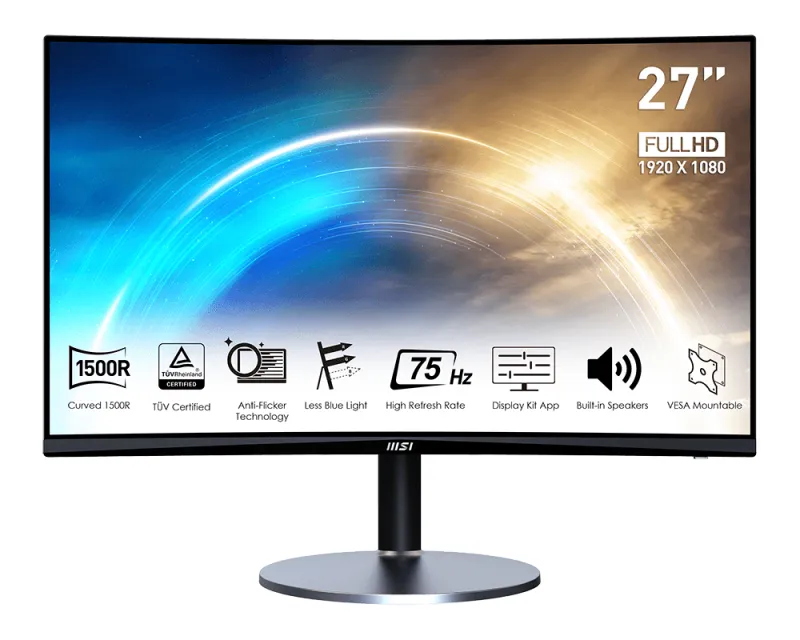 MSI 27" Pro MP272CDE Full HD, VA - curved skärm