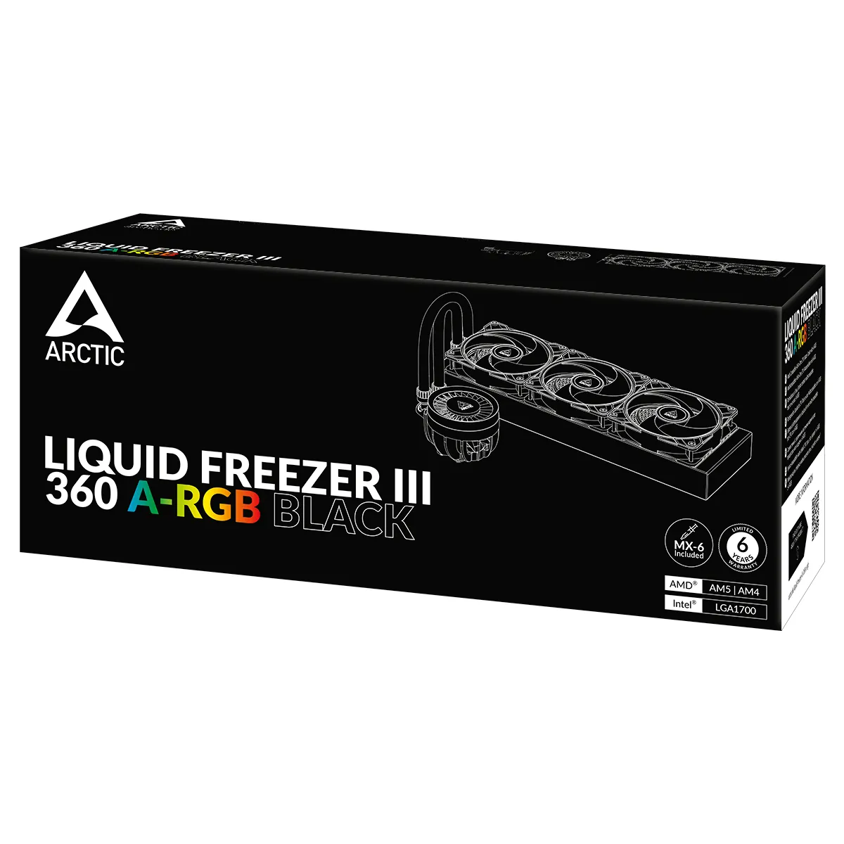 Arctic Liquid Freezer III 360 A-RGB - liquid cooler, Black