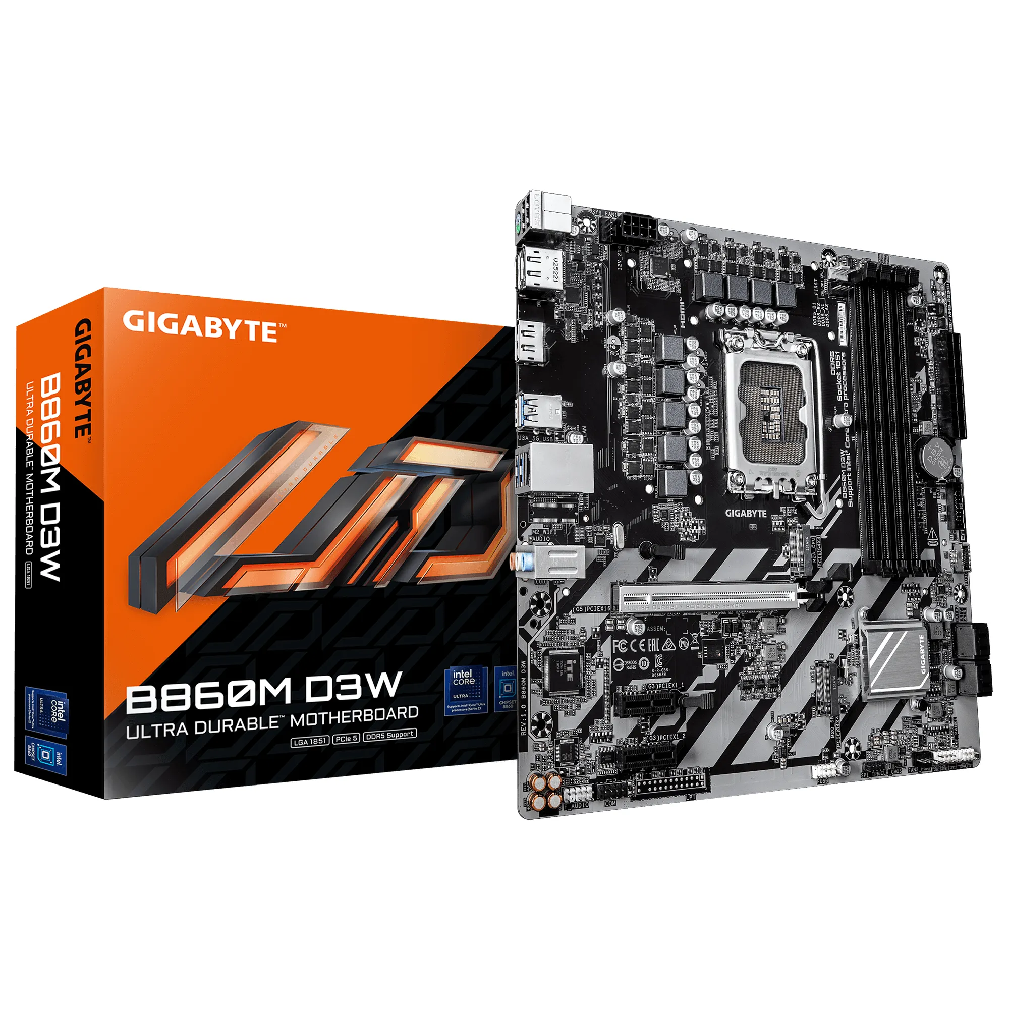 Gigabyte B860M D3W LGA1851 mATX-emolevy