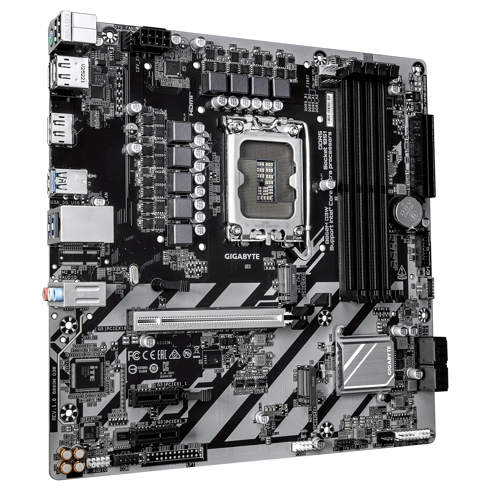 Gigabyte B860M D3W LGA1851 mATX-emolevy