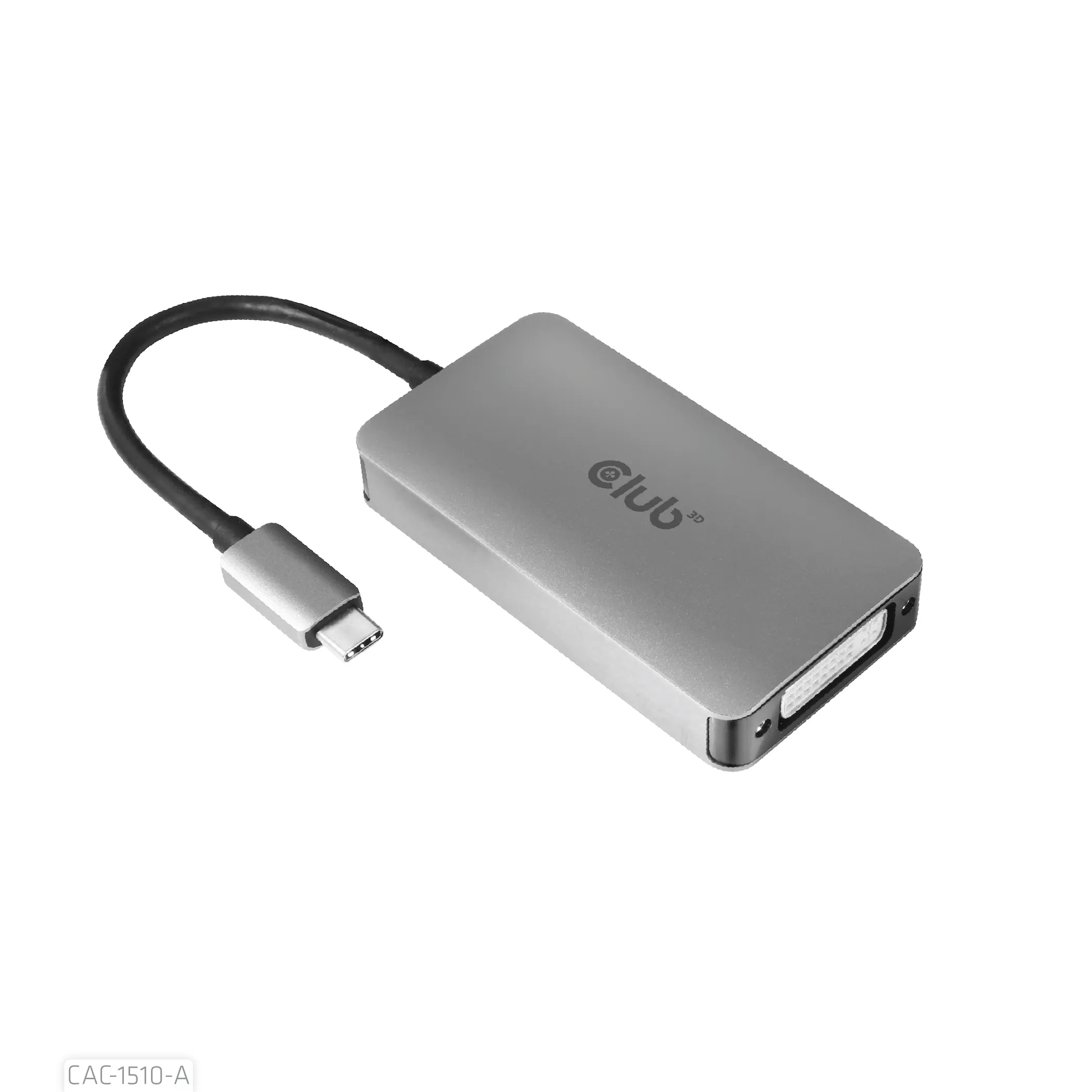 Club 3D 3.2 Gen1 USB-C - Dual Link DVI-D HDCP OFF-version, aktiv - adapter, Gr&aring;