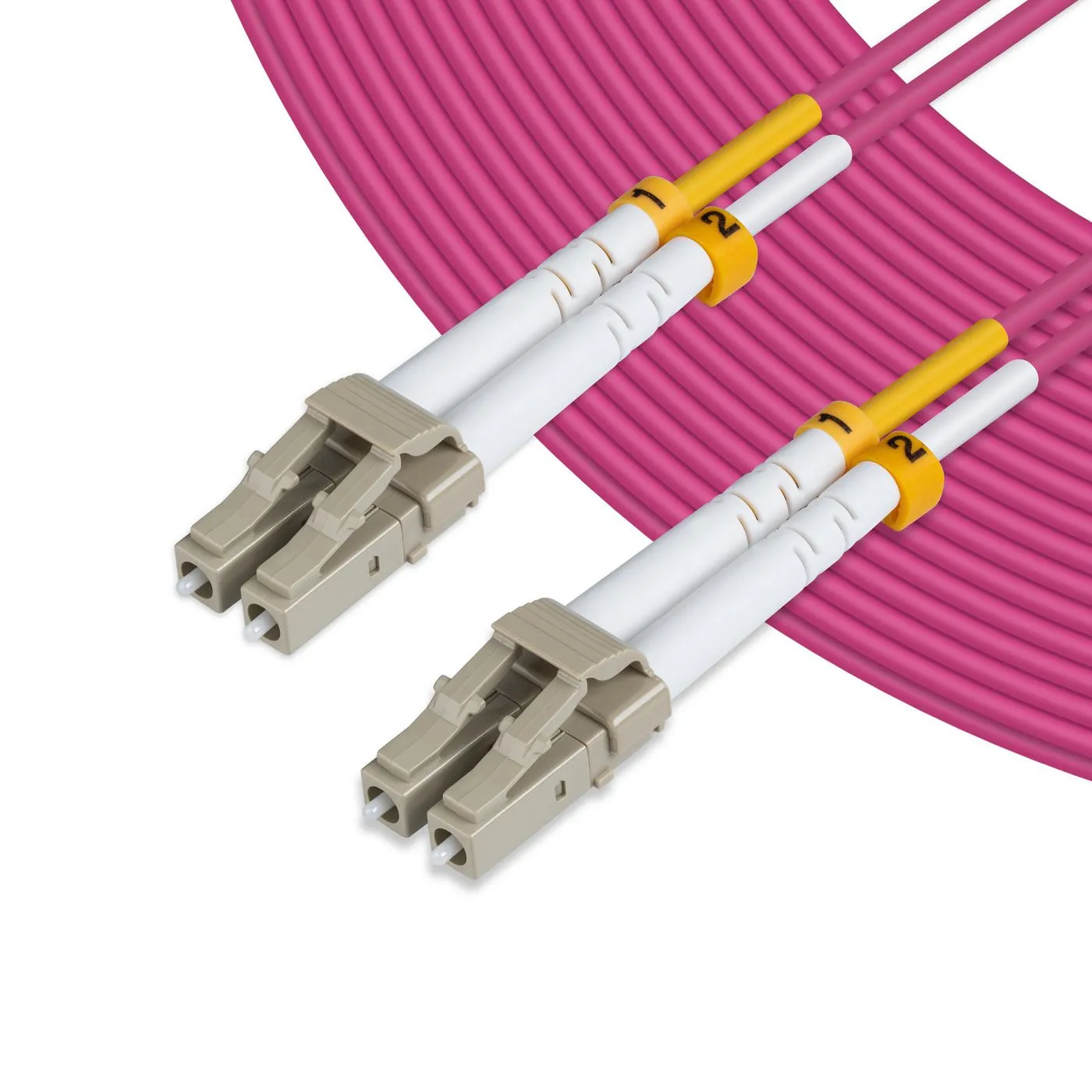 MicroConnect OM4 LSZH LC-LC 1m Fiber Optic Cable, Violet
