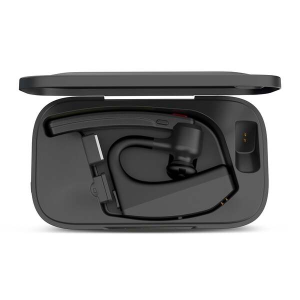 MIXX B10c Wireless Mono Headset with Charging Dock and USB Dongle, Black