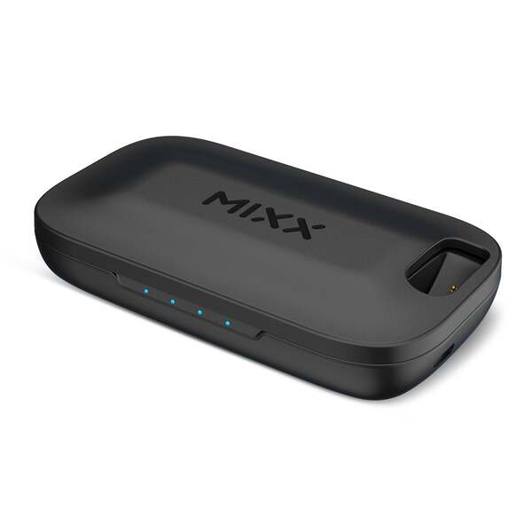 MIXX B10c Wireless Mono Headset with Charging Dock and USB Dongle, Black