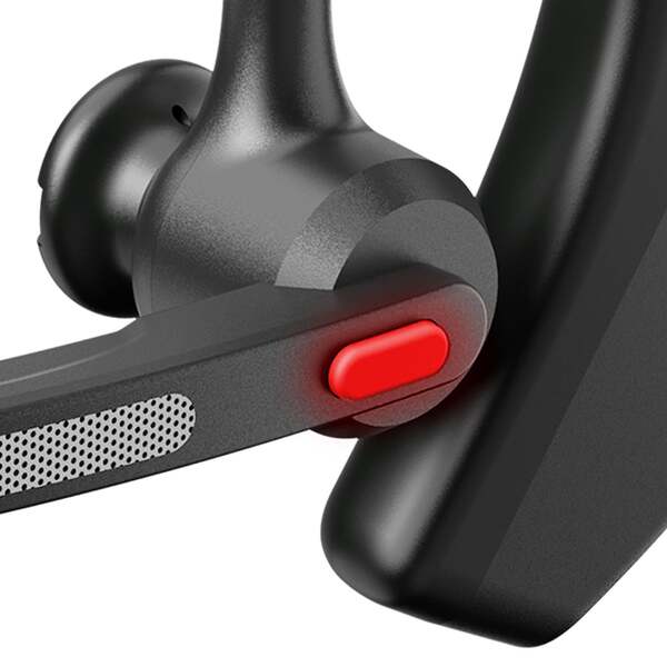 MIXX B10c Wireless Mono Headset with Charging Dock and USB Dongle, Black