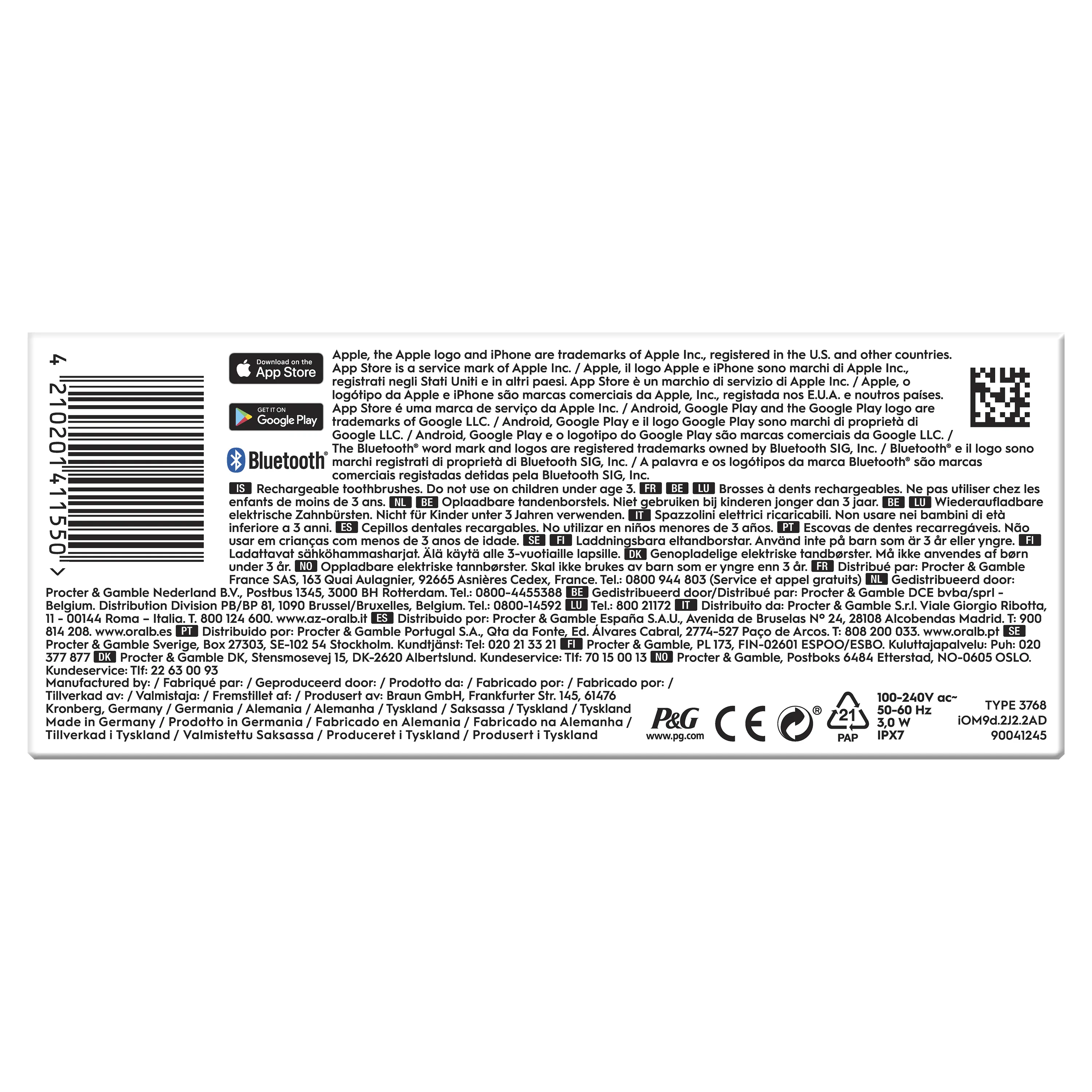 Oral-B iO Series 9 Duo Pack - eltandborste, 2 st, Black Onyx/Rose Quartz