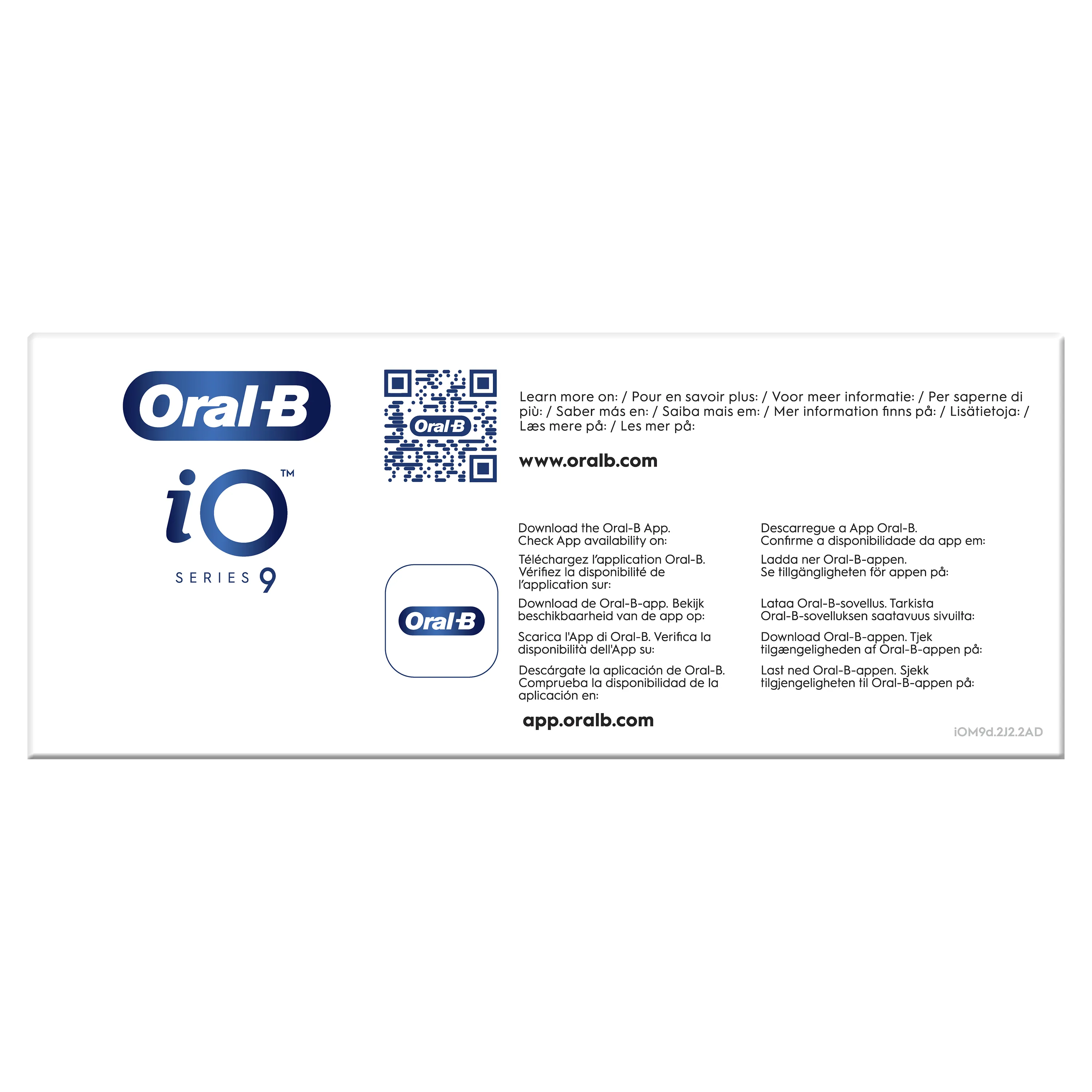 Oral-B iO Series 9 Duo Pack - eltandborste, 2 st, Black Onyx/Rose Quartz