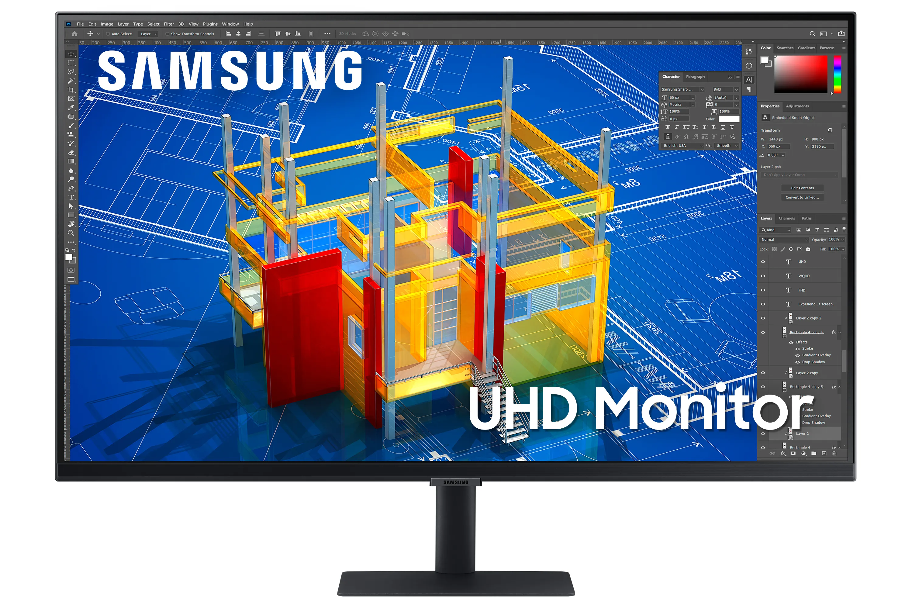 Samsung 32&quot; ViewFinity HRM ViewFinity S7 4K UHD, VA -n&auml;ytt&ouml;