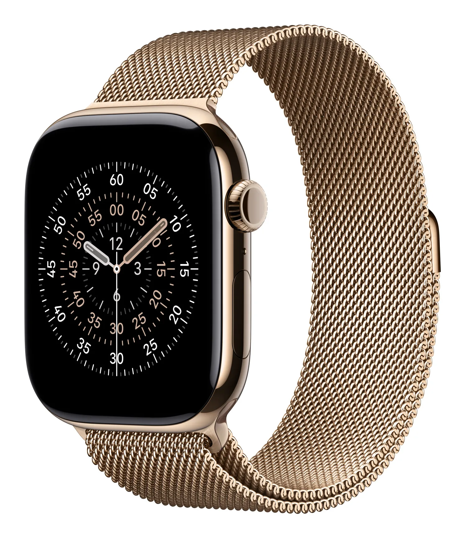 Apple Watch 46 mm milanesisk loop, guld, S/M