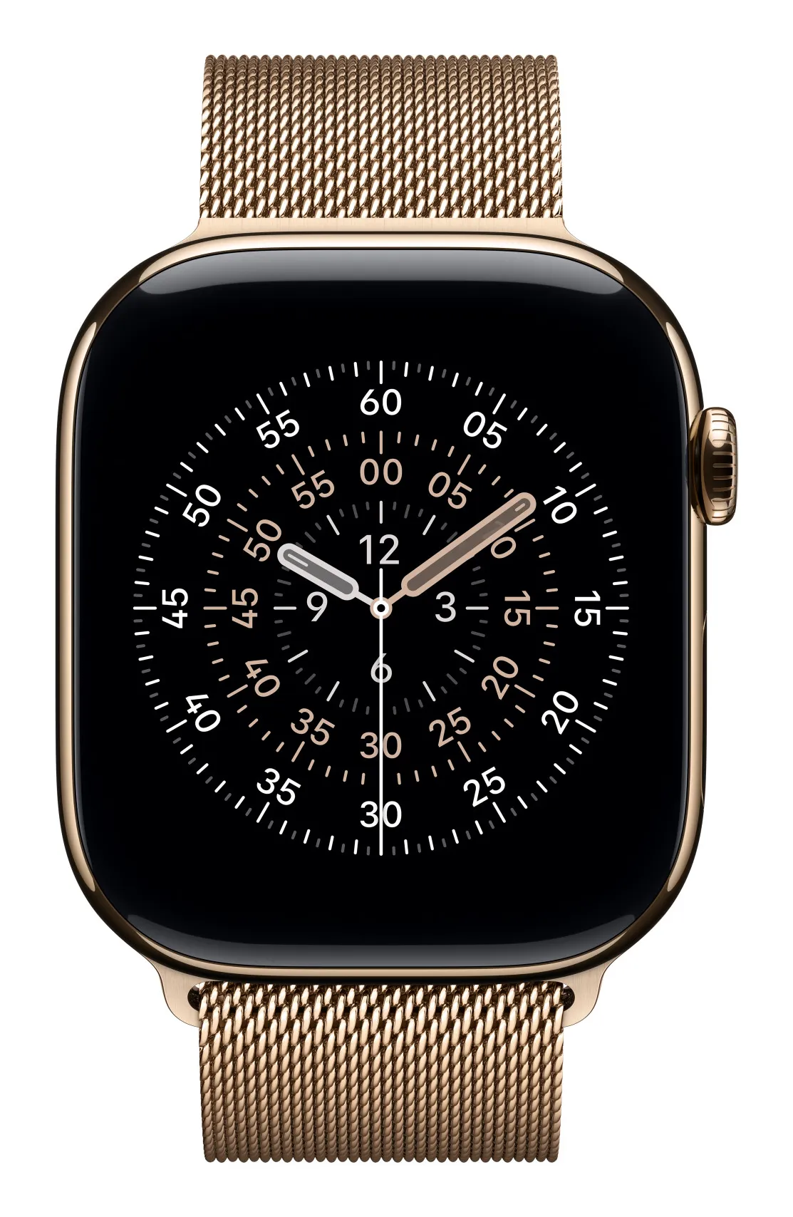 Apple Watch 46 mm milanesisk loop, guld, S/M