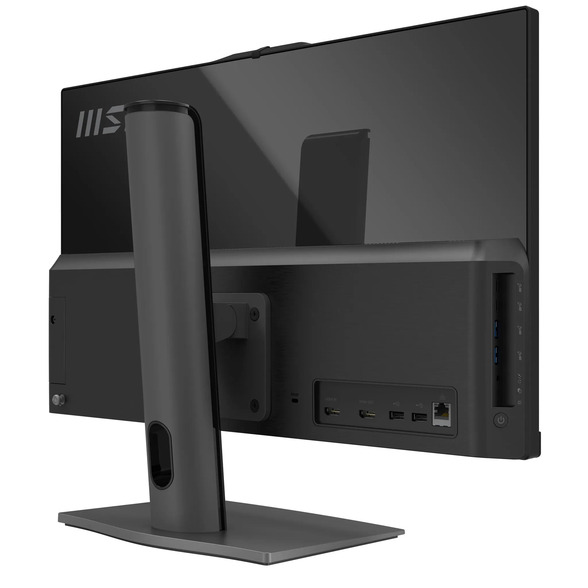 MSI Modern AM242P 1M-1225EU Core Ultra 3 100U, 8 Gt, 256 Gt SSD, Win 11 Pro All-in-one -p&ouml;yt&auml;kone, musta